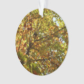Veranderen Maple Tree Green en Gold Herfst Kleur Ornament (voorkant)