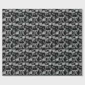 VERANDEREN MONOGRAM BlackLetter Style Alle gelegen Cadeaupapier (Vlak)