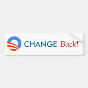 VERANDEREN, Terug! Bumpersticker