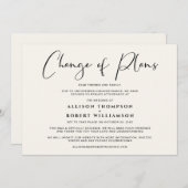 Veranderen van bruidjes in het bruidsformaat van p aankondiging (Voorkant / Achterkant)