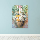 Veranderen van de drummmand door Paul de Longpre Canvas Afdruk (Insitu (Houten vloer))