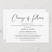 Veranderen van het huwelijk met een legant aankondiging (Voorkant / Achterkant)