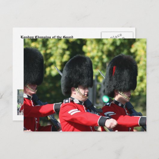 Veranderen van het paleis van Buckingham Briefkaart (Voorkant / Achterkant)