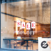 Veranderen van Label Winkelkorting voor zakelijke  Raamsticker (Cafe Raam)