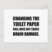 Veranderend papier met rolbrein briefkaart (Voorkant)