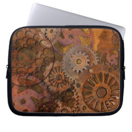 Veranderend vistuig - Steampunk tandwielen & cos Laptop Sleeve