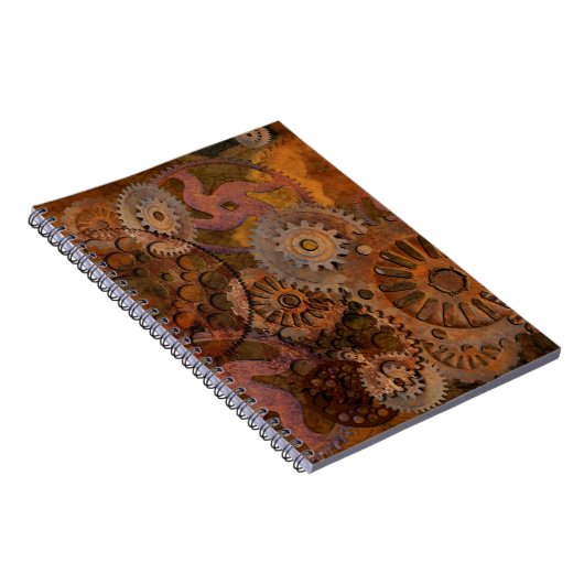 Veranderend vistuig - Steampunk tandwielen & cos Notitieboek (Rechterzijde)