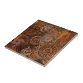 Veranderend vistuig - Steampunk tandwielen & cos Tegeltje (Zijkant)