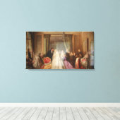 Veranderende huizen (gehuwd leven) (huwelijkscadea canvas afdruk (Insitu (Houten vloer))