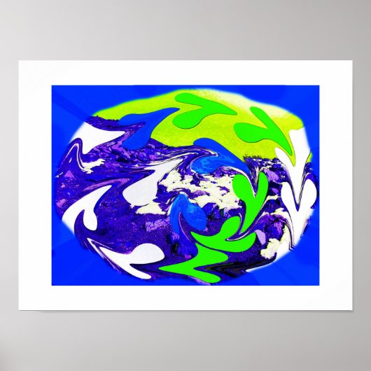 Veranderende natuur poster (Voorkant)