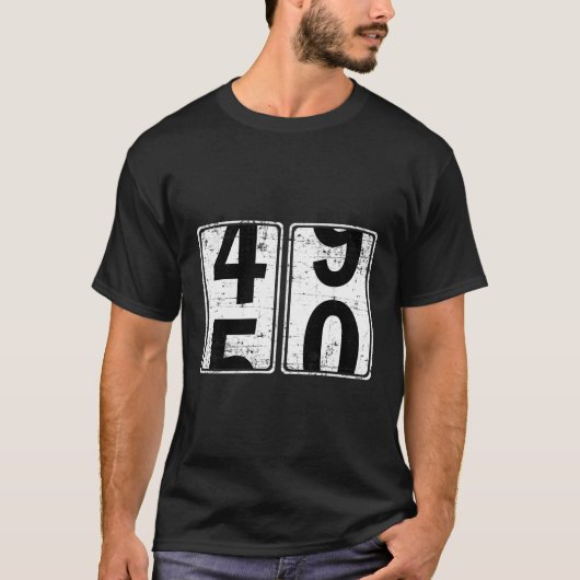 Verandering 49-50 Groet Geboorte B-dag T-shirt (Voorkant)