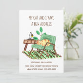 Verandering adres Ginger Cat Verschuiving Aankondi (Staand voorkant)