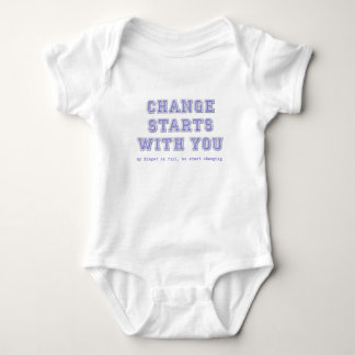 Verandering Begint Bij Jou Grappig Baby Luier Romp Romper