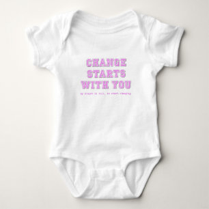Verandering Begint Bij Jou Luier Grappige Baby Romper
