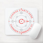 Verandering begint hier Muismat (Met muis)