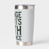 Verandering begint met Defiance Thermal Tumbler Geïsoleerde Drinkbeker (Links)