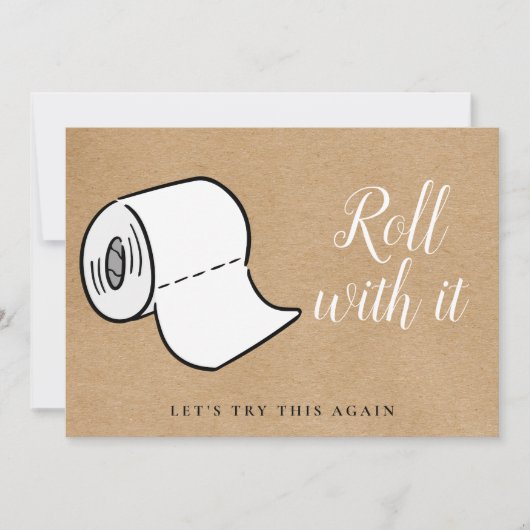 Verandering Datum Uitgesteld Geannuleerd Rustiek Save The Date (Voorkant)