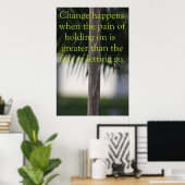 Verandering gebeurt poster (Thuiskantoor)