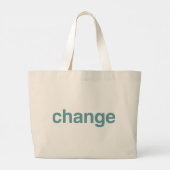 Verandering Grote Tote Bag (Achterkant)
