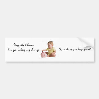 Verandering in baby bumpersticker