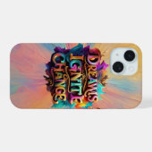 "Verandering in beweging" iPhone 15 Case (Achterkant horizontaal)