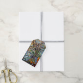 Verandering in de bladeren cadeaulabel (Met Touw)