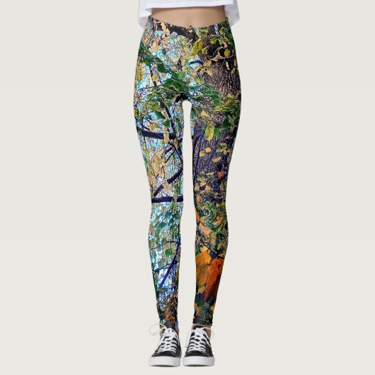 Verandering in de bladeren leggings (Voorkant)