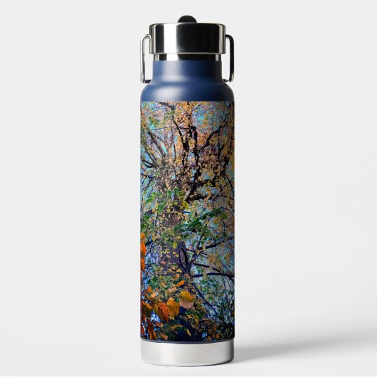 Verandering in de bladeren waterfles (Voorkant)