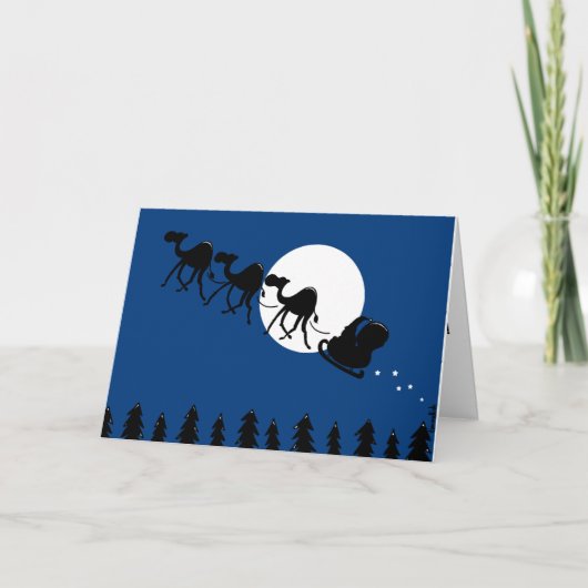 verandering in het team van de Kerstman Feestdagen Kaart (Voorkant)