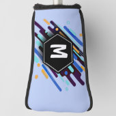 Verandering in om het even welk Initiaal, Zwarte B Golfheadcover (Draai 90)