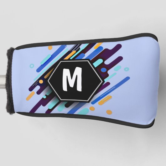 Verandering in om het even welk Initiaal, Zwarte B Golfheadcover (Voorkant)