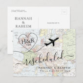 Verandering in plannen uitgestelde bestemming brui aankondigingskaart (Voorkant / Achterkant)