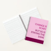 VERANDERING IS EEN ANGSTAANJAGEND NOTITIEBOEK (Binnen)