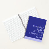 VERANDERING IS EEN ANGSTAANJAGEND NOTITIEBOEK (Binnen)