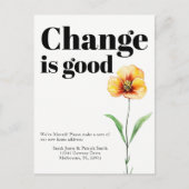 Verandering is een goede aankondiging (Voorkant)