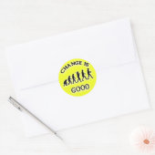 Verandering is een goede Funny Tip Jar Stickers (Envelop)