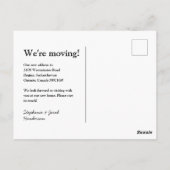 Verandering is een goede kennisgeving briefkaart (Achterkant)