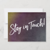 Verandering is een goede veelkleurige Grunge aanko Kaart (Achterkant)