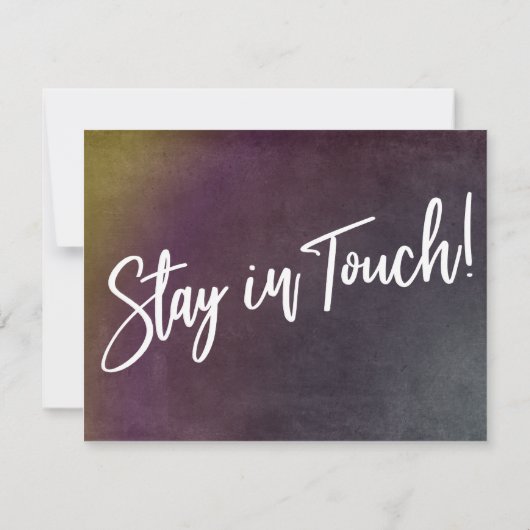 Verandering is een goede veelkleurige Grunge aanko Kaart (Achterkant)