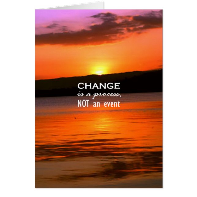Verandering is een proces (Voorkant)