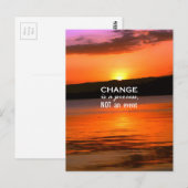 Verandering is een proces briefkaart (Voorkant / Achterkant)