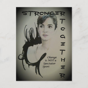 Verandering is geen Spectator Sport Art Print Briefkaart