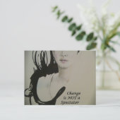 Verandering is geen Spectator Sport Art Print Briefkaart (Staand voorkant)