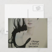 Verandering is geen Spectator Sport Art Print Briefkaart (Voorkant / Achterkant)