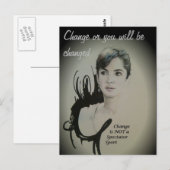 Verandering is geen Spectator Sport Art Print Briefkaart (Voorkant / Achterkant)