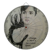 Verandering is geen Spectator Sport Art Print Dartbord (Voorkant)
