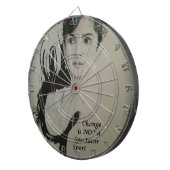 Verandering is geen Spectator Sport Art Print Dartbord (Voorkant Rechts)