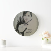 Verandering is geen Spectator Sport Art Print Grote Klok (Huis)