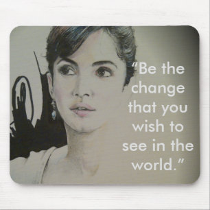 Verandering is geen Spectator Sport Art Print Muismat