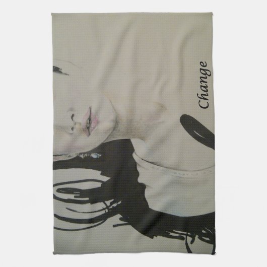 Verandering is geen Spectator Sport Art Print Theedoek (Verticaal)